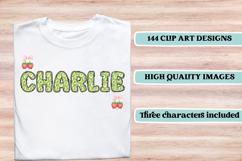 Shabby Chic letters doodle, shabby chic png alphabet clipart Product Image 6