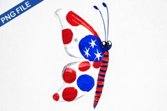 4th of July butterfly Sublimation- Sublimation Design Product Image 1