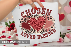 Chosen loved - Valentine Sublimation PNG Product Image 1