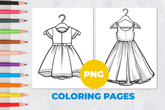 Girl&#039;s dress Coloring Pages | Coloring book Product Image 1