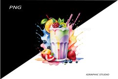 Milkshake Clipart, Food Clipart Product Image 1