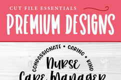 Nurse Care Manager SVG, an svg for cutting machine crafters Product Image 3