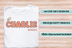 Spring Fling Alphabet png, letters doodle, spring clipart Product Image 6