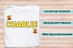 Happy Mouse Digital Papers, happy mouse doodle letters Product Image 7