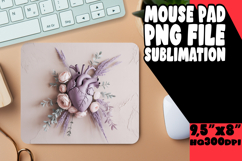 WHIMSICAL mouse PAD Creative Design, 3D Heart Product Image 1