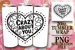 Radiant joy 20oz tumbler wrap, Heart Quote Product Image 1