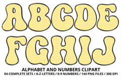 Mermaid Scales Alphabet Letters &amp; Numbers Clipart PNG 300DPI Product Image 2