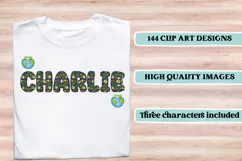 Earth Day Alphabet png clipart, earth day letters doodle Product Image 6