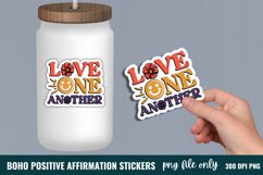 Positive Quotes Sticker, Love one another Sticker Product Image 1