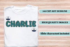 Ocean Nautical png alphabet, ocean nautical letters doodle Product Image 6