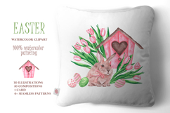 Easter traditions watercolor set. Happy Easter! Product Image 12