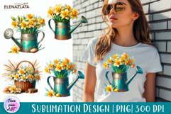 Flower clipart, Watercolor floral clipart, Bouquets Product Image 1