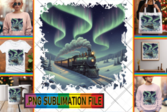 Playful TOTE BAG Art PNG, Christmas Product Image 1