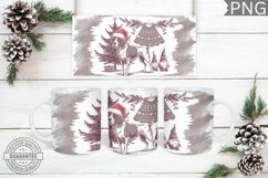 Christmas Dog Mug Wrap - Christmas Mug Sublimation Product Image 1