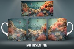 3D Beach Mug Wrap Sublimation Designs|6 Mug Wrap Designs Product Image 6