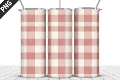 Pink Plaid Tumbler Design | Valentine&#039;s Day Tumbler Wrap Product Image 5