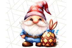 Easter Gnome PNG, Spring Bunny Clipart, Cute Digital Art Product Image 4