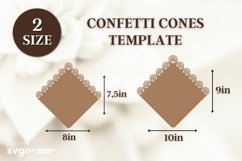 Wedding Cone Template SVG Product Image 2