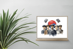 Diverse Korean Independence Era Figures Taegeukgi PNG Product Image 2