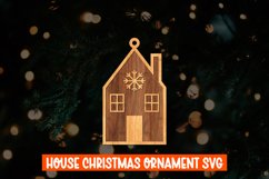 Christmas Ornament Building Cut File SVG,Houses Laser Cut Product Image 1