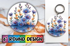Elegant Floral Car Coaster Art Product Image 1