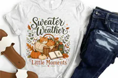 Sweater Weather Little Moments PNG Sublimation Design - Cozy Product Image 2
