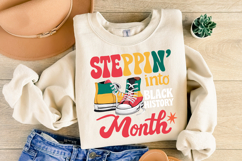 Steppin&#039; into Black History Month SVG | Svg Cut File Product Image 2