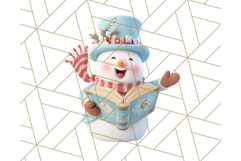 Adorable Snowman Character PNG Clipart Product Image 4