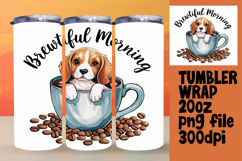 CHIC 20oz Tumbler Template for DIY , Coffee Dog Product Image 1
