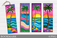 Sea Bookmark Design. Summer Bookmark Printable Product Image 1
