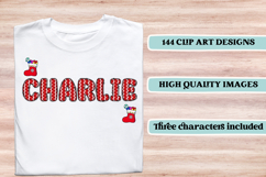 Valentine Alphabet Clip Art, valentines day letters doodle Product Image 6