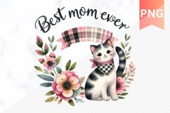 Best MOM Ever Sublimation - Mother&#039;s Day Clipart PNG Design Product Image 1