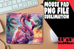 Sunny Flamingo Mouse Pad - Beachside Bliss Product Image 1
