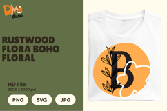 Rustwood Flora Boho Floral Monogram Product Image 1