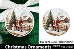 Christmas Ornaments PNG Round Sign PNG, Christmas Round Sign Product Image 1