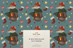 Christmas Patterns Santa Winter Print Digital Paper JPEG Product Image 12