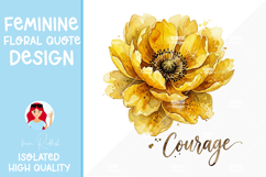 Feminine Floral Design Watercolor Flower Illustration Product Image 1