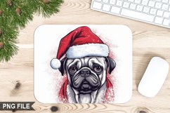 Christmas Dog Sublimation Mouse Pad PNG Design Product Image 1