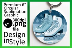 Gorgeous Round Design Sublimation PNG , 3D Xmas Product Image 1