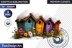 Watercolor Winter Landscapes and Snowy Cabin Illustrations Product Image 1