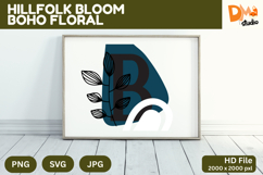 Hillfolk Bloom Boho Floral Monogram Product Image 1