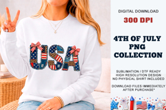 Faux Patchwork USA PNG | Sublimation DTF Product Image 12
