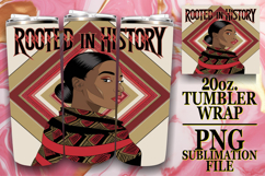 Sweet vibes 20oz tumbler wrap, Black Woman Product Image 1