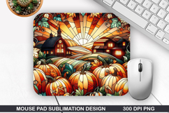 Pumpkin Mouse Pad Sublimation, Halloween Mouse Pad PNG Product Image 1