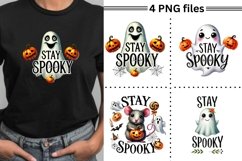 Stay Spooky Halloween Watercolor Sublimation Files, Ghost Product Image 7