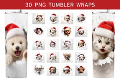 3D Christmas Bundle Skinny Tumbler Sublimation,Christmas PNG Product Image 1