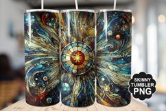 Stained On Stained Glass Tumbler Warp - Tumbler Design Product Image 1