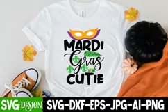 Mardi Gras Cutie SVG Cut File,Mardi Gras SVG Design Product Image 2