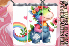 Radiant Thoughts 20oz tumbler wrap, Dino Product Image 1