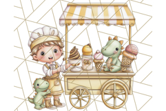 Cute Cartoon Dinosaur Clipart PNG, Prehistoric Animals PNG Product Image 4